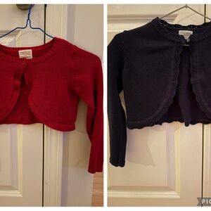 Charming Kids' Red and Navy Sweater Set